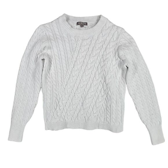 J. Crew Sweaters - J. Crew Women's Pullover Cable Knit Sweater White S